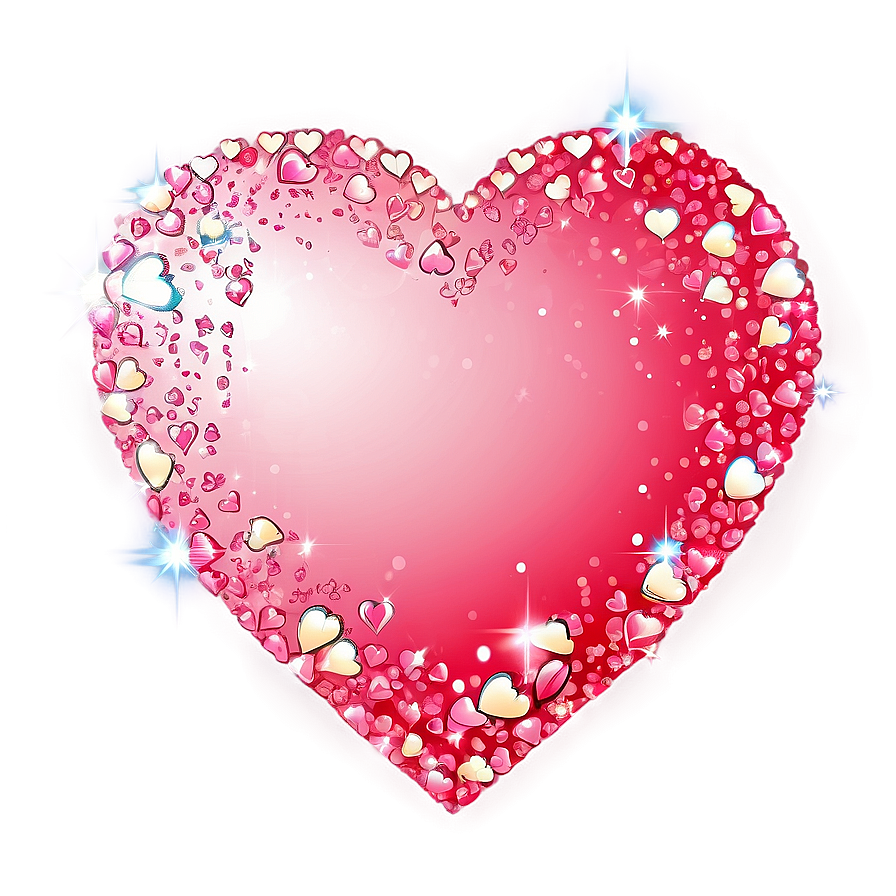 Cartoon Heart With Sparkles Png 93