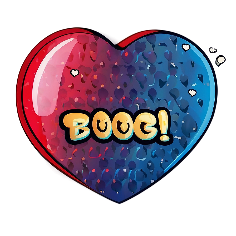 Cartoon Heart With Speech Bubble Png Lll21