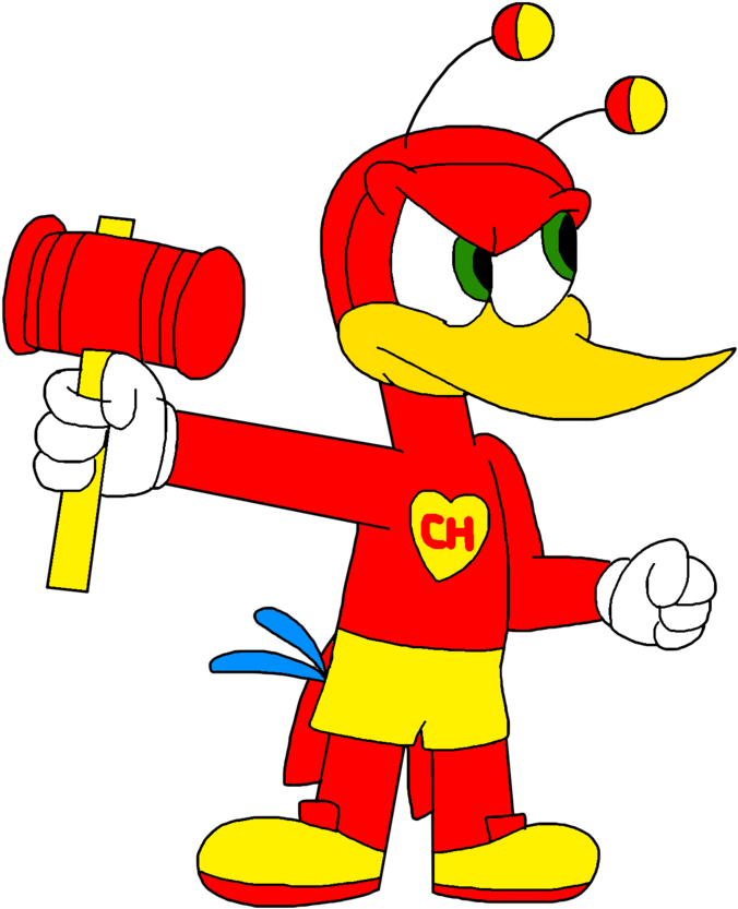 Cartoon Hero Woodpecker