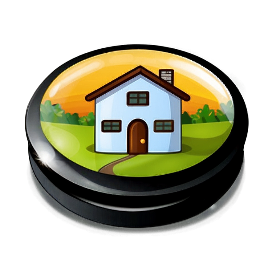 Cartoon Home Button Png Mxo