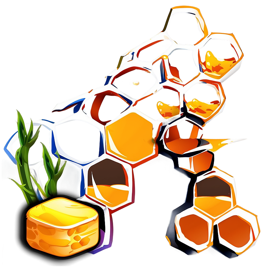 Cartoon Honeycomb Png 05232024