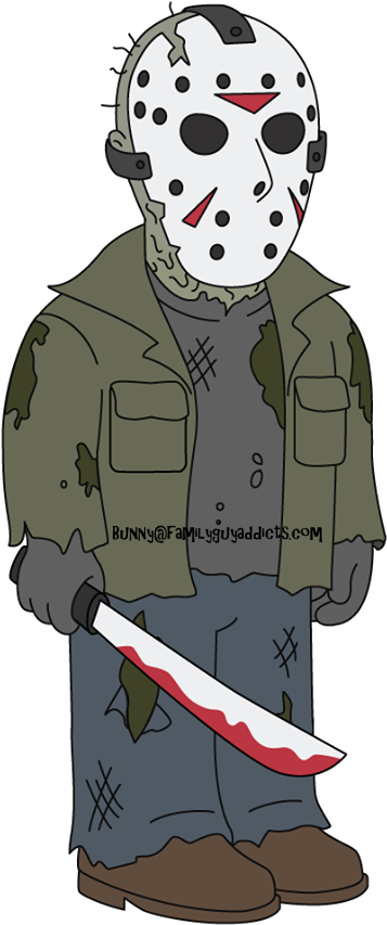 Cartoon Horror Character Jason Voorhees