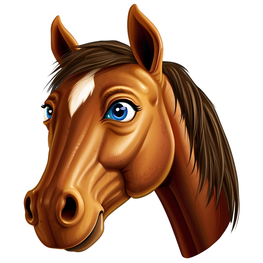 Cartoon Horse Head Clipart Png 63