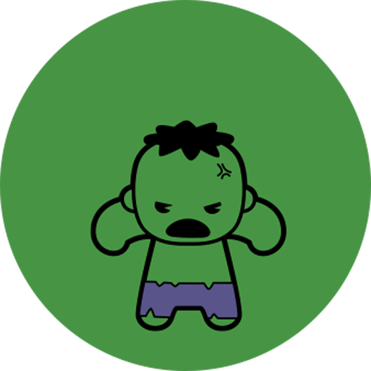 Cartoon Hulk Logo