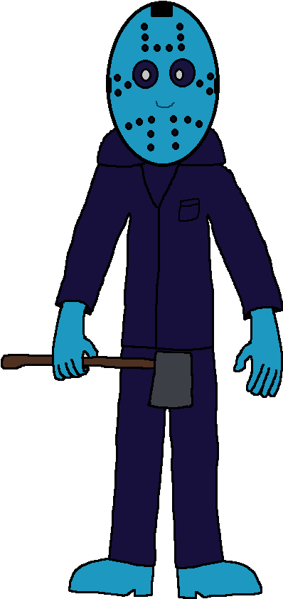 Cartoon Jason Voorheeswith Axe