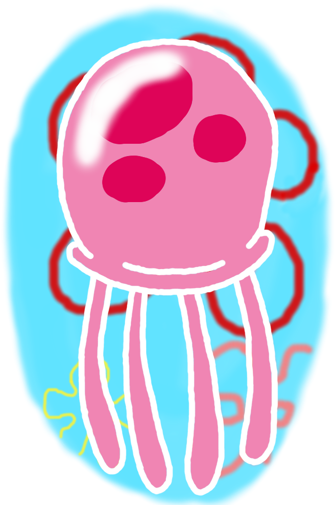 Cartoon Jellyfish Illustration