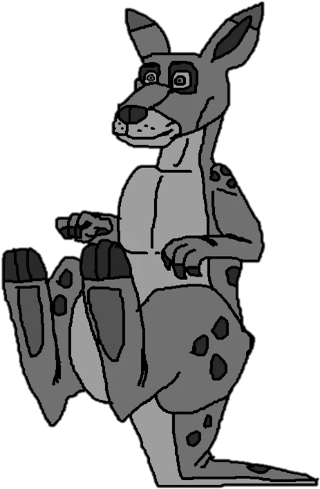 Cartoon Kangaroo Sitting Down.png