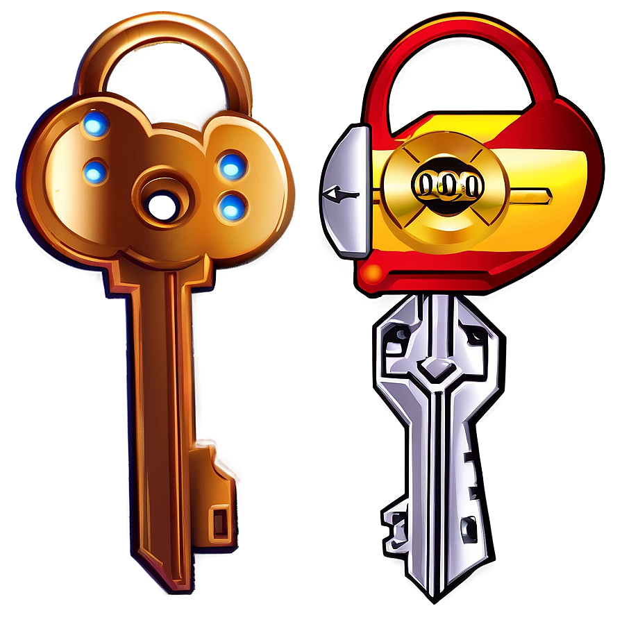 Cartoon Keys Png Ccb