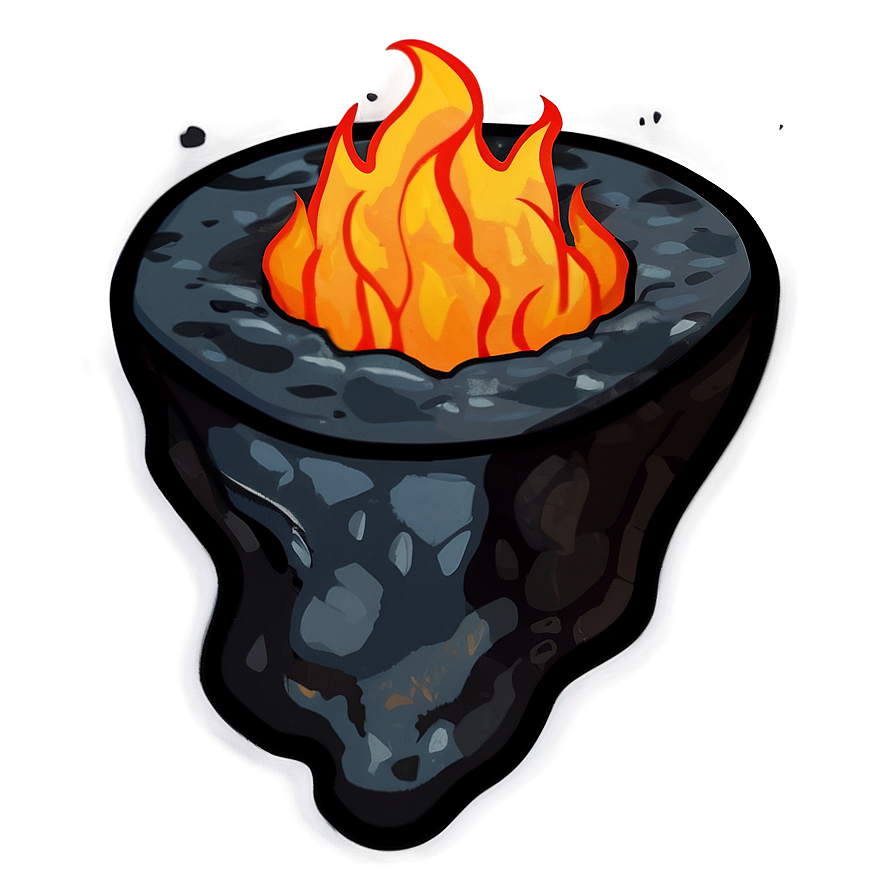 Cartoon Lava Fire Png Kip12