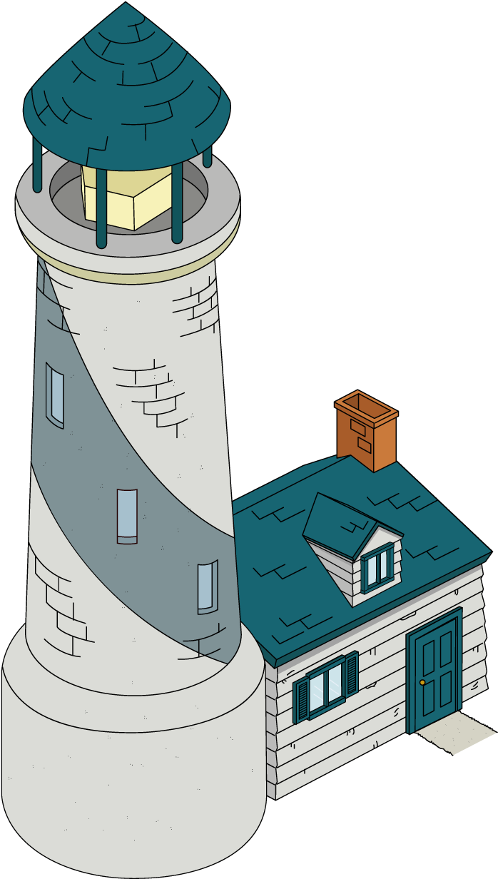Cartoon Lighthouse Illustration