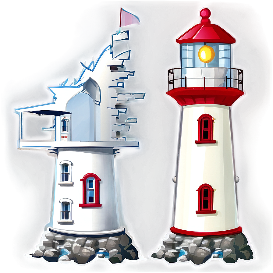 Cartoon Lighthouse Png Byf