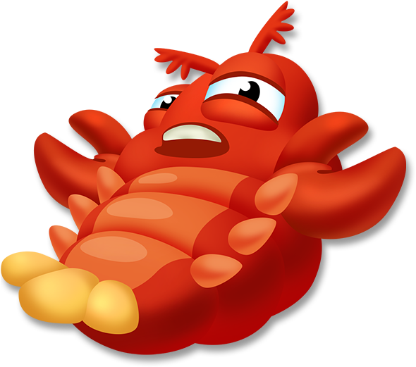 Cartoon Lobster Graphic