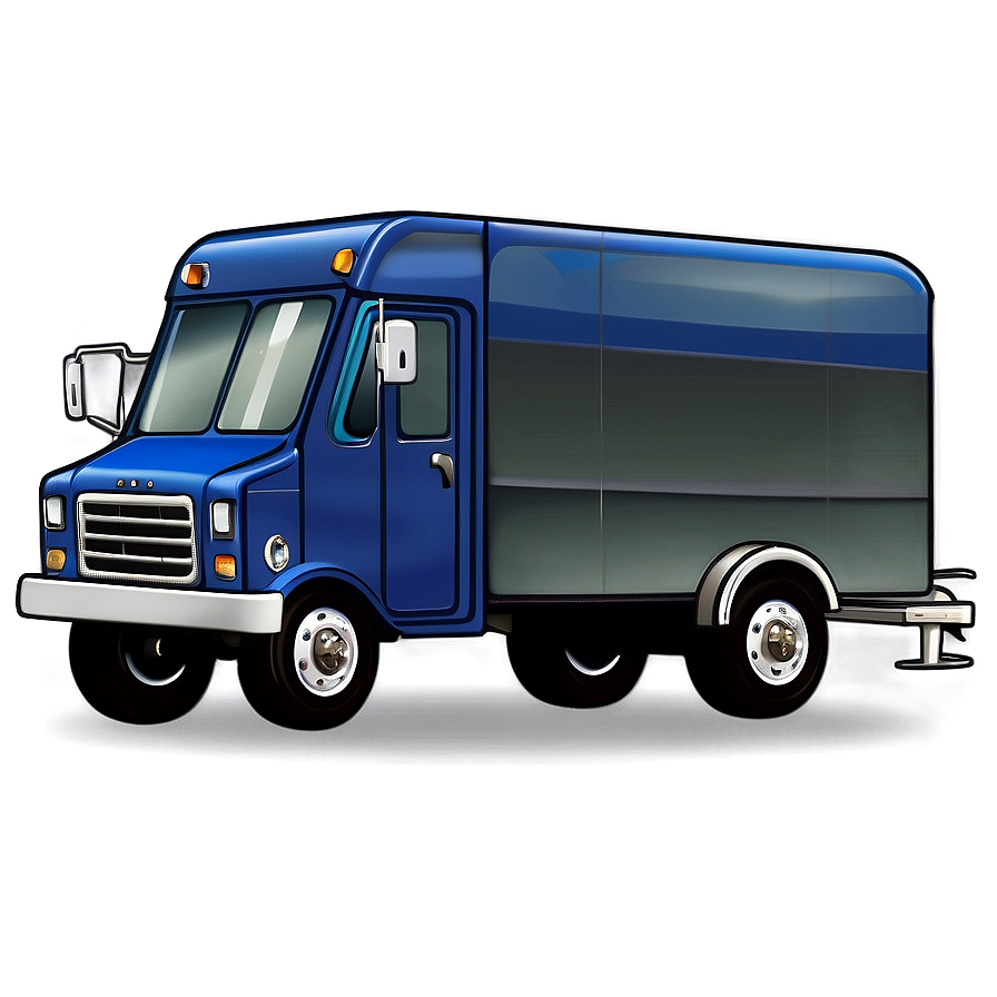 Cartoon Mail Truck Png Psp39