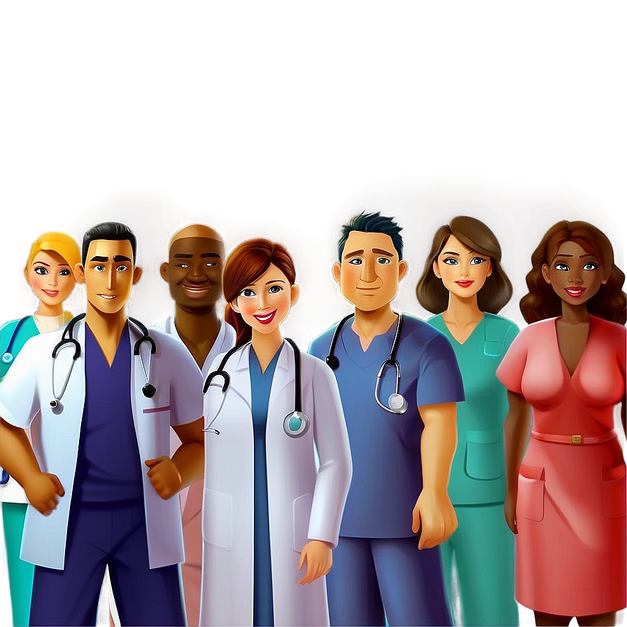 Cartoon Medical Team Png Ilm