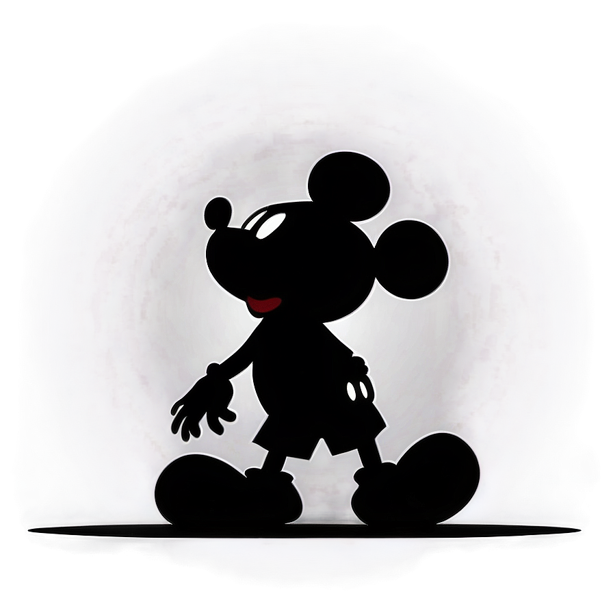 Cartoon Mickey Mouse Silhouette Png Syw82