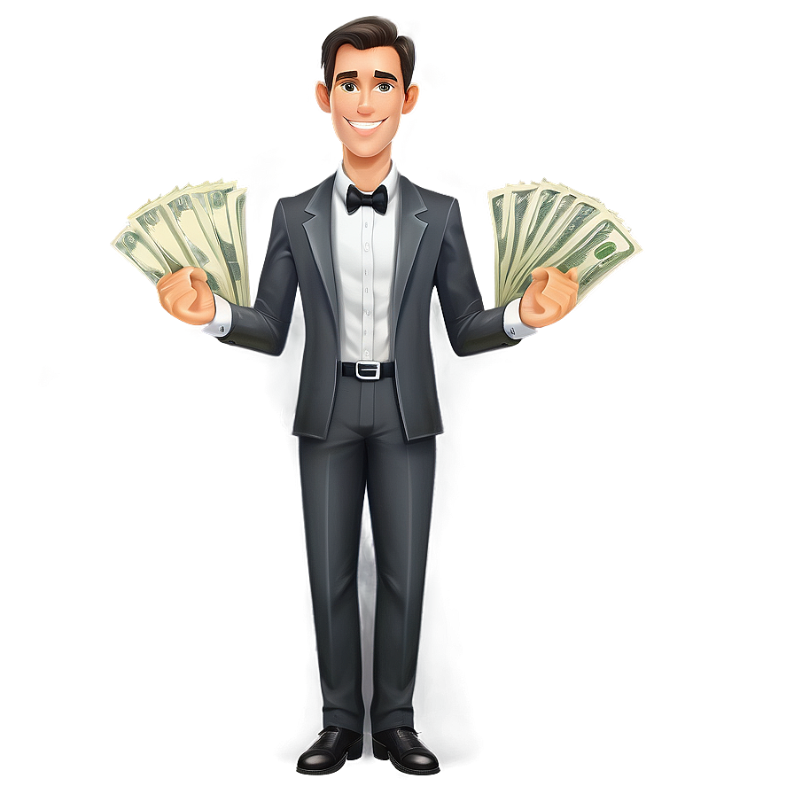 Cartoon Millionaire Money Png 45