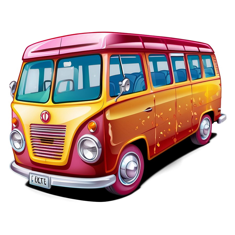 Cartoon Mini Bus Png 32