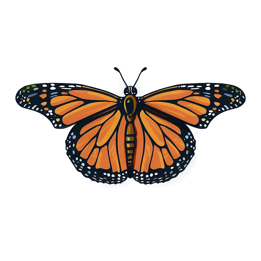 Cartoon Monarch Butterfly Png 36