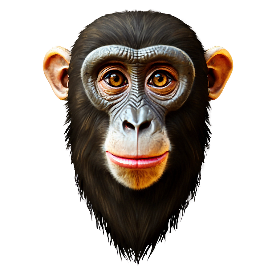 Cartoon Monkey Face Png 06272024