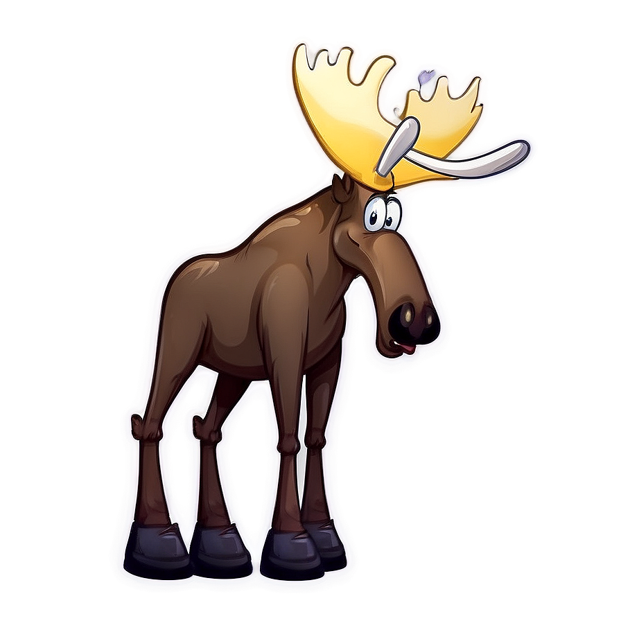 Cartoon Moose Character Png Irv