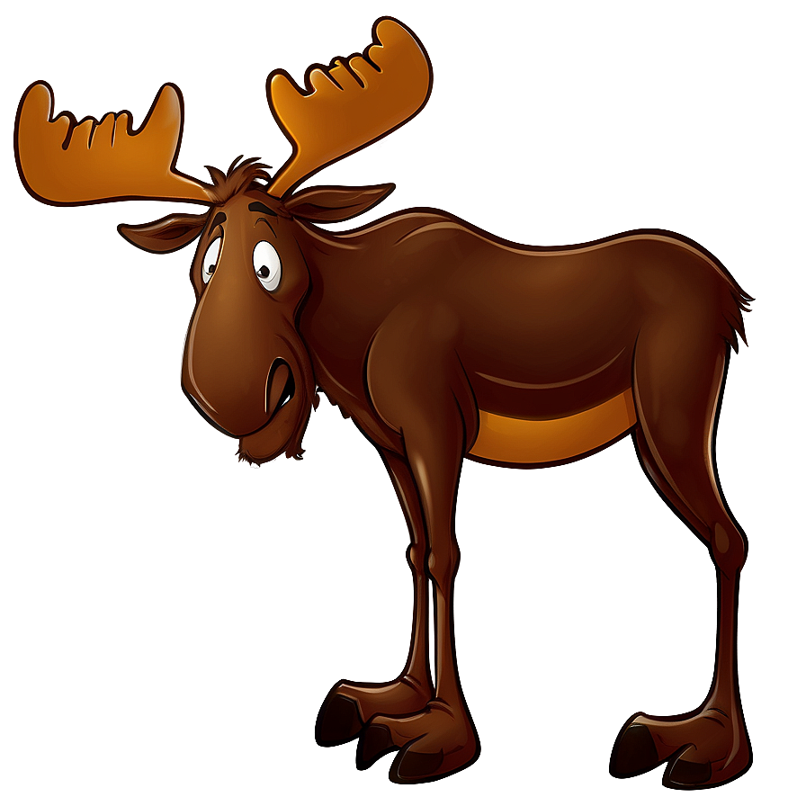 Cartoon Moose Character Png Paa93