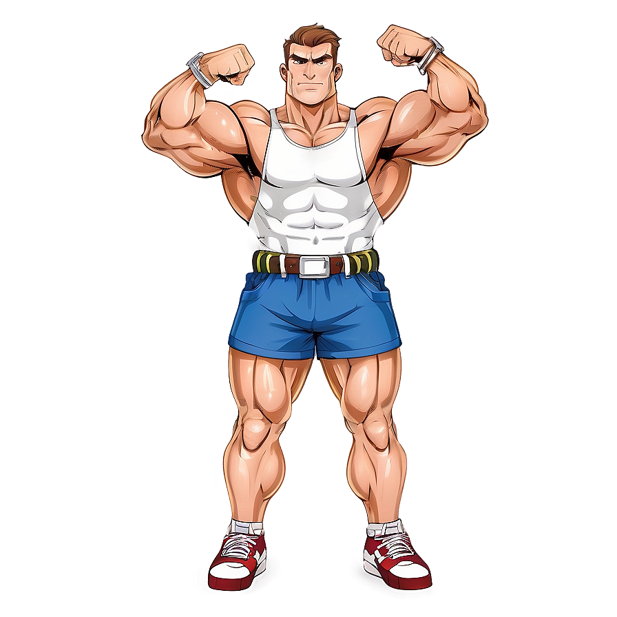 Cartoon Muscle Man Png Xhg