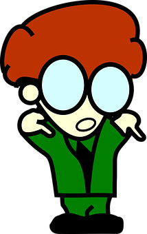 Cartoon Nerd Character_ Vector