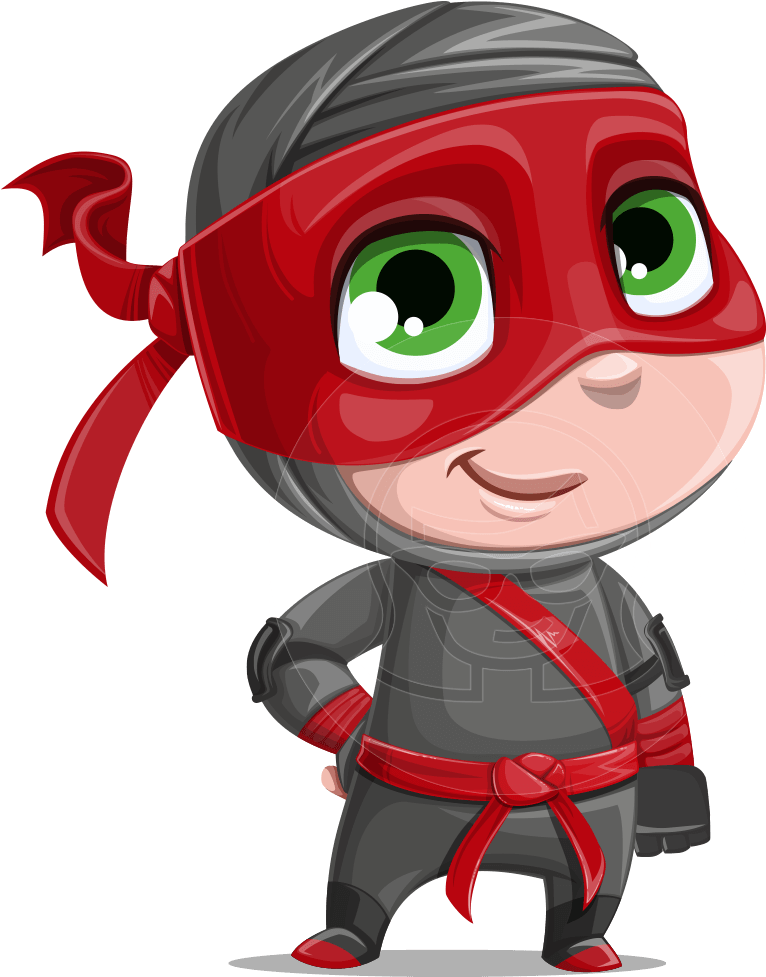 Cartoon Ninja Character