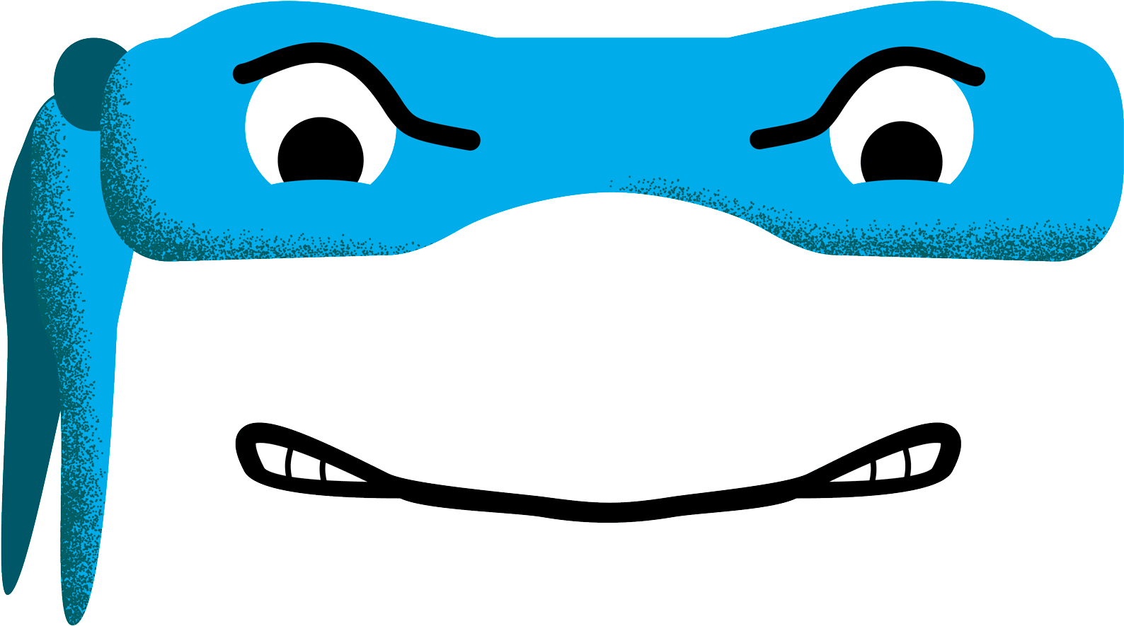 Cartoon Ninja Face Vector