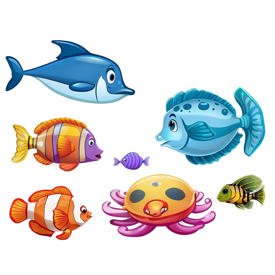 Cartoon Ocean Life Png 7