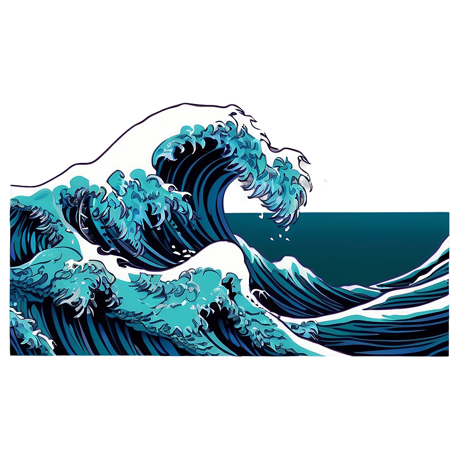 Cartoon Ocean Wave Png 06132024