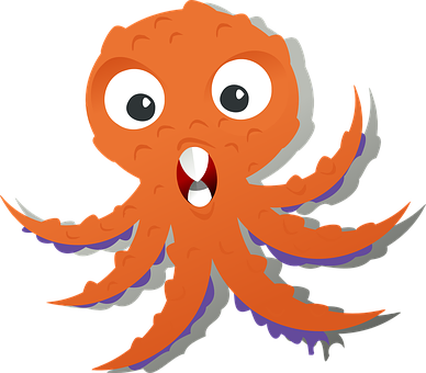 Cartoon Octopus Character