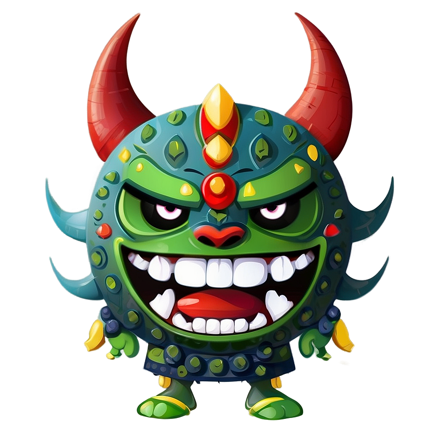 Cartoon Oni For Kids Png Jru15