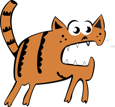 Cartoon Orange Cat Vector