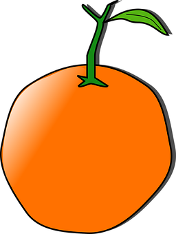 Cartoon Orange Graphic