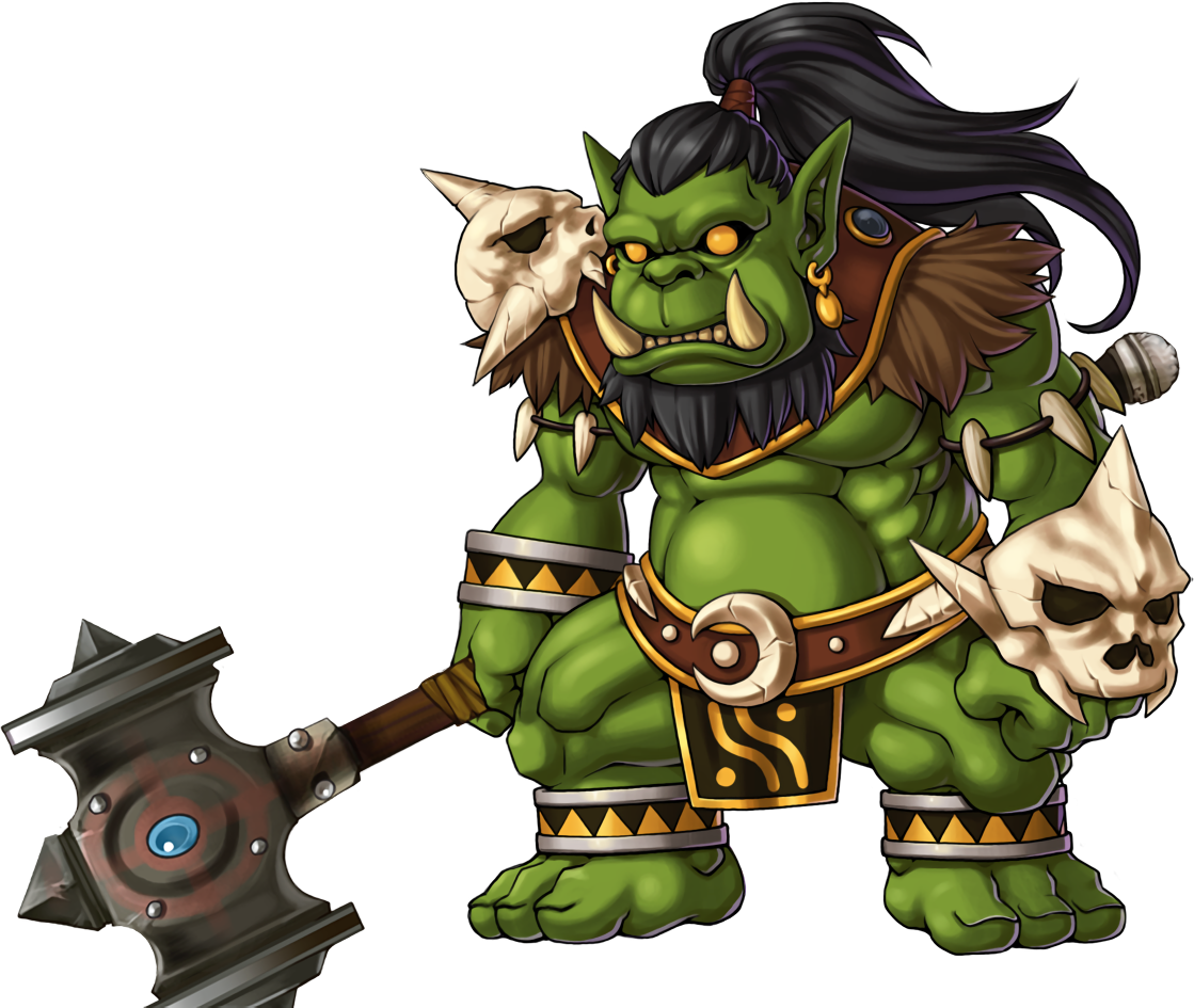 Cartoon Orc Warrior