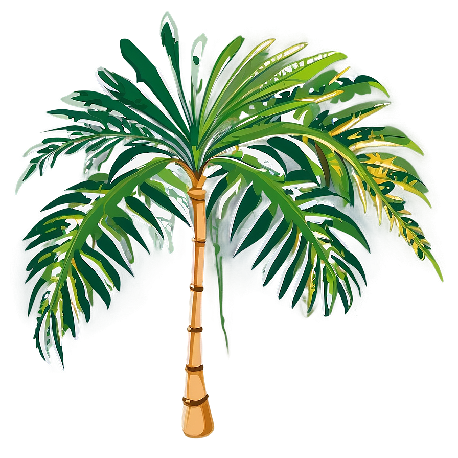 Cartoon Palm Leaves Png 05252024