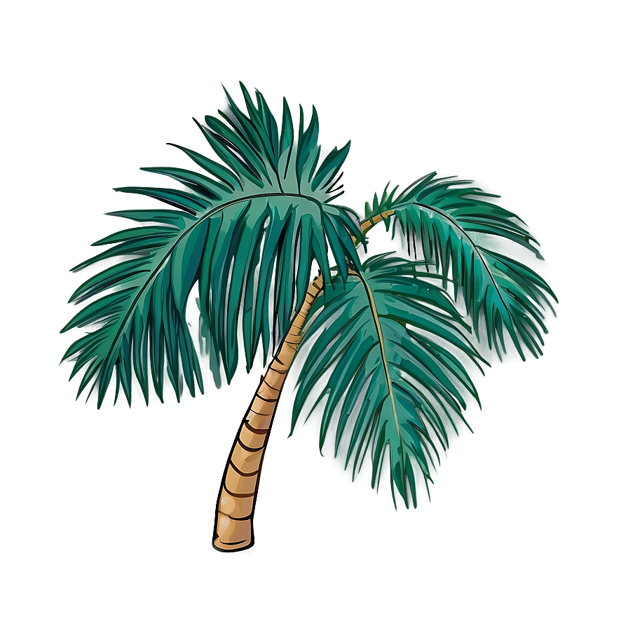 Cartoon Palm Leaves Png Evx