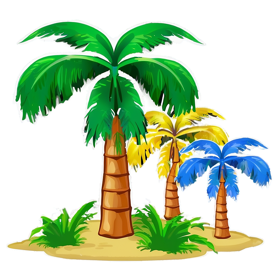Cartoon Palm Trees Png Daa70
