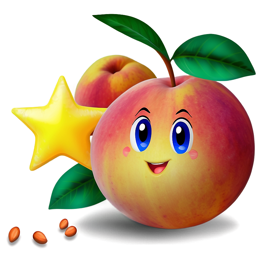 Cartoon Peach Character Png 05242024