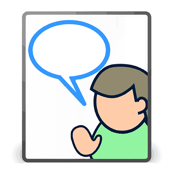 Cartoon Person Thinking Speech Bubble