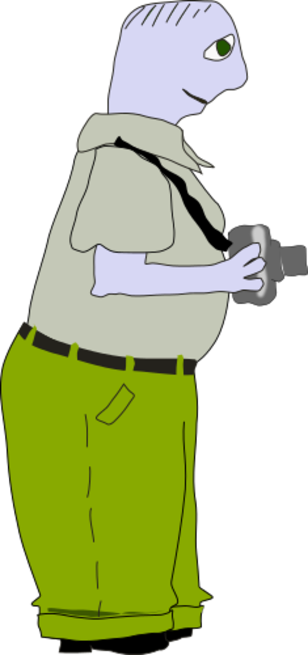 Cartoon Photographer Character