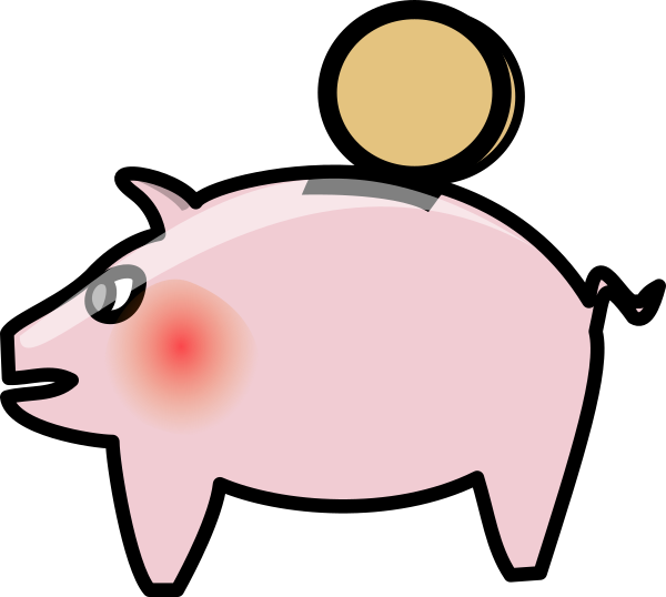 Cartoon Piggy Bank Vector