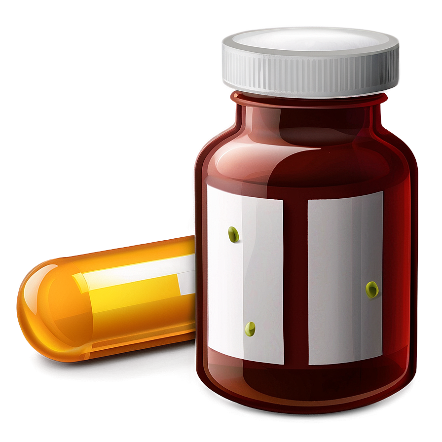 Cartoon Pill Bottle Png Cti