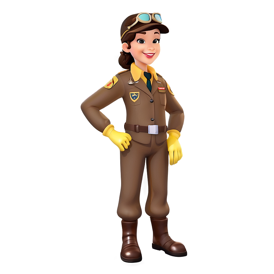 Cartoon Pilot Character Png 06252024