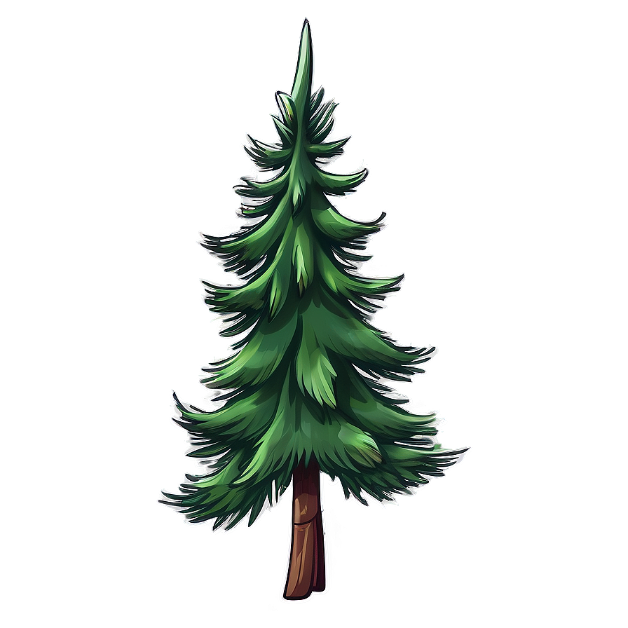 Cartoon Pine Tree Drawing Png 06132024