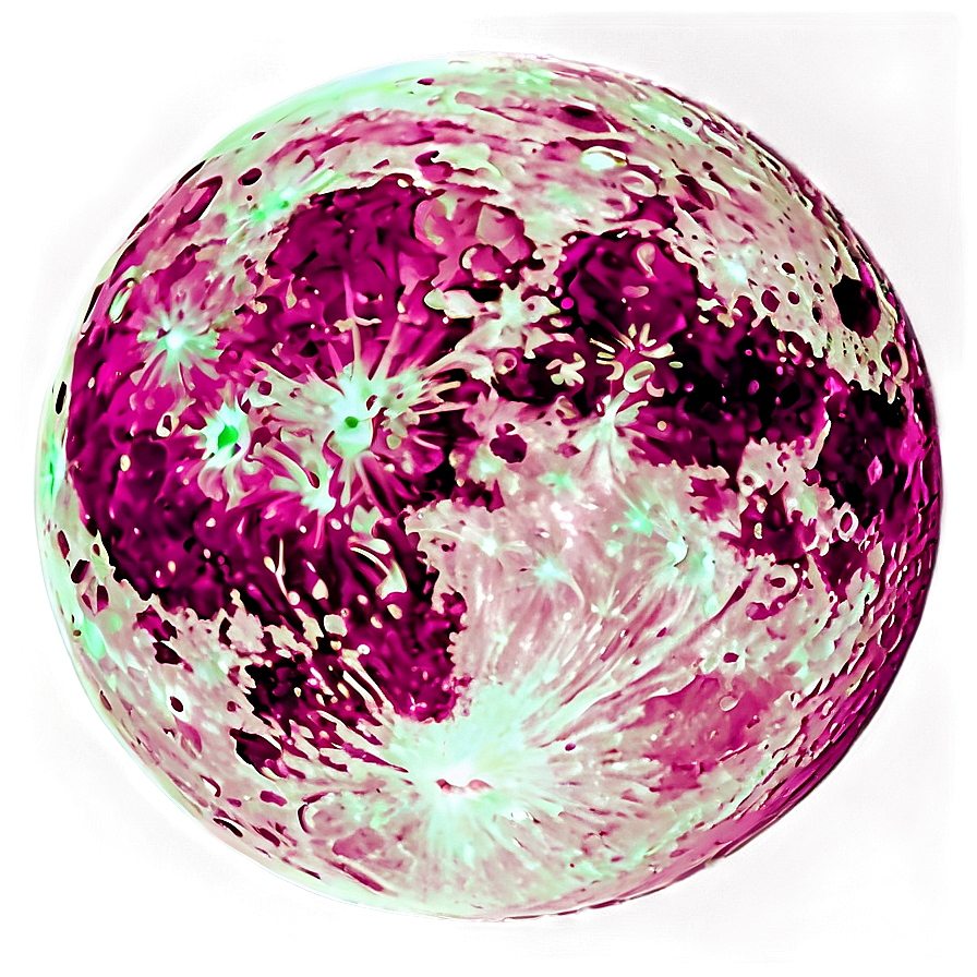 Cartoon Pink Moon Image Png Oiy