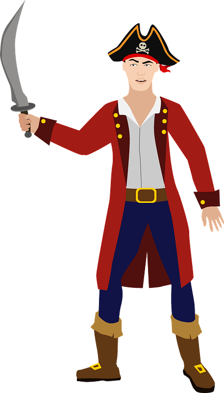 Cartoon Pirate With Sword