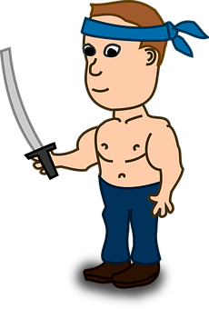 Cartoon Piratewith Sword