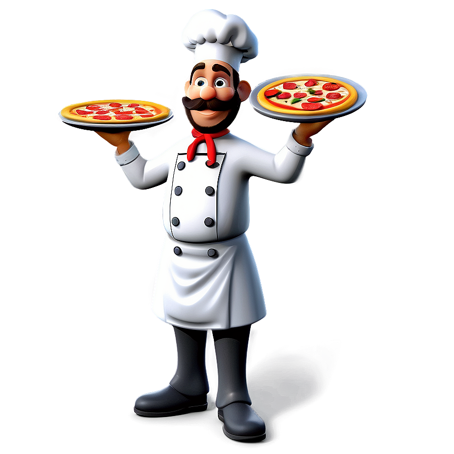 Cartoon Pizza Chef Png Eet45